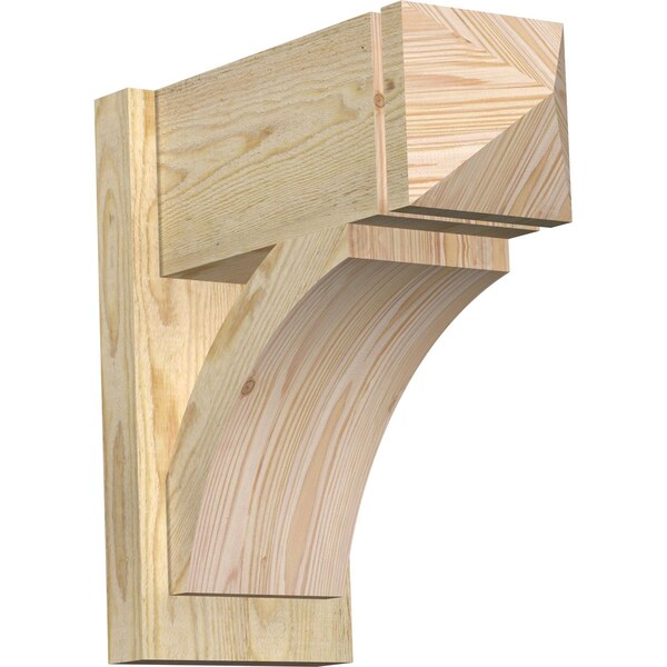 Ekena Millwork Thorton Rough Sawn Arts and Crafts Outlooker, Douglas Fir, 8"W x 18"D x 18"H OUT08X18X18THR03RDF - main